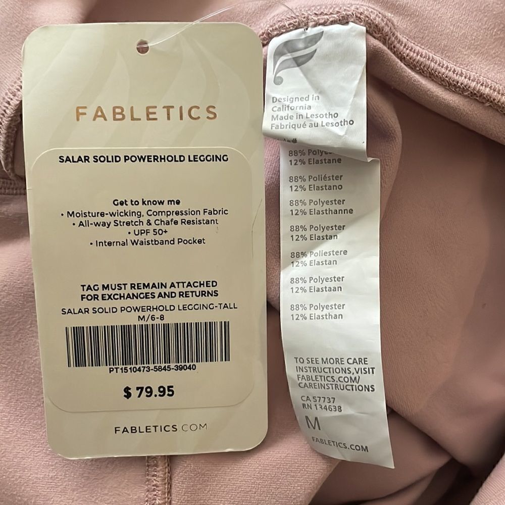 Fabletics Salar Solid Powerhold
Legging In Blush … - image 4